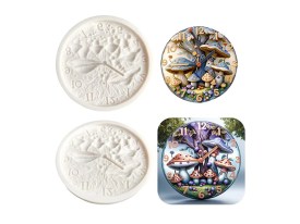 Molde silicona reloj con hongos